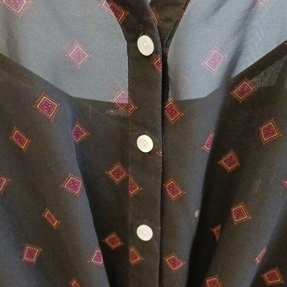 Mossimo Exotic Dress Womens Plus Sz XXL Black Red w Camisole Bohemian Semi Sheer - Picture 8 of 10